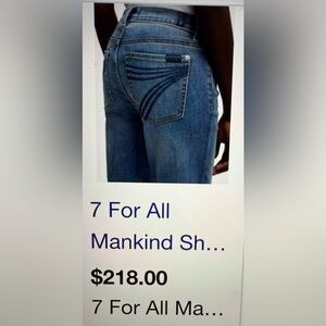 7 For All Mankind Women’s Bootcut Jeans in Medium Blue Wash